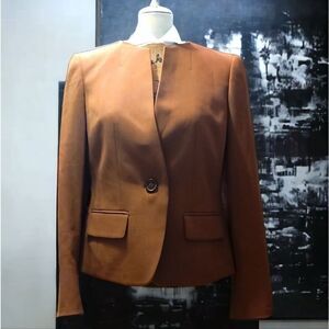 🆕️ Le Suit Brown Blazer Size 2P